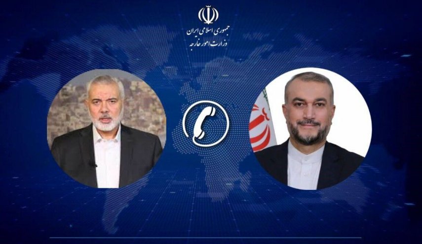 اميرعبداللهيان يجري اتصالا هاتفيا مع هنية