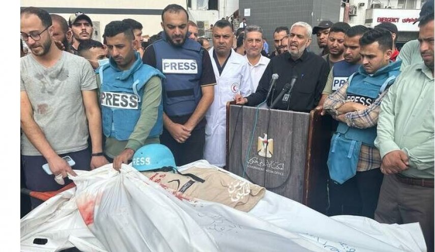 شهادت چهل و نهمین خبرنگار در غزه/ ابوحصیره با ۴۸ نفر از بستگانش شهید شد