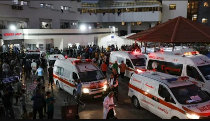 مقبرة جماعية داخل مجمع الشفاء لدفن 100 شهيد+فيديو