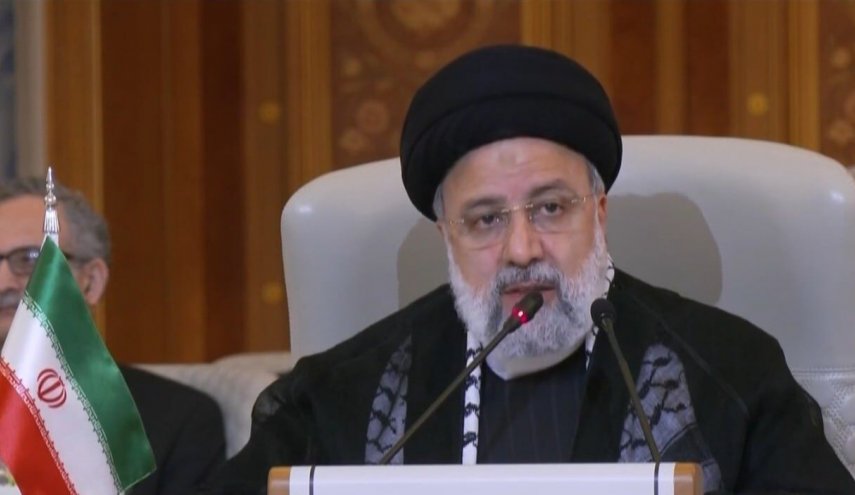 رئيسي : اليوم يوم اتخاذ القرار والخطوة الاولى وقف المجازر في غزة