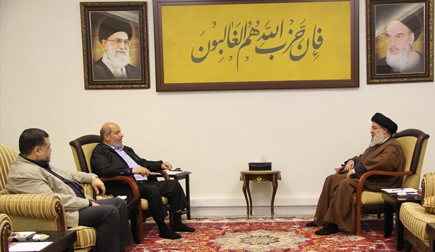 ‫السيد نصرالله یستقبل وفدا من حركة حماس 
