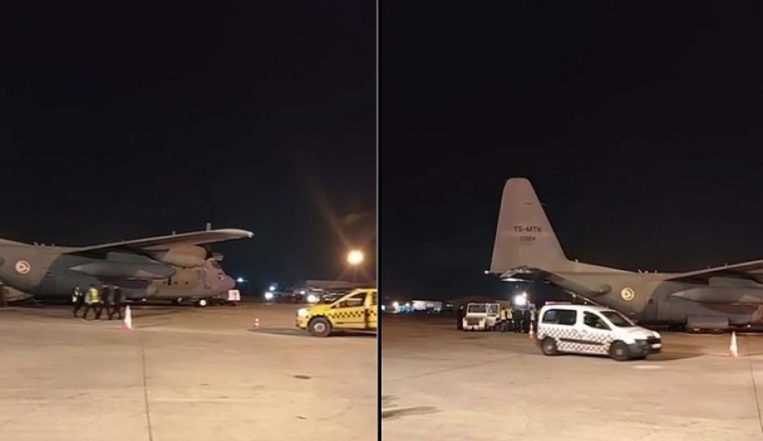أول دفعة من الجرحى الفلسطينيين يصلون إلى تونس على متن طائرة عسكرية