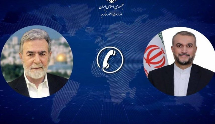 عبداللهيان والنخالة وتأكيد على ضرورة وقف فوري لجرائم المحتل