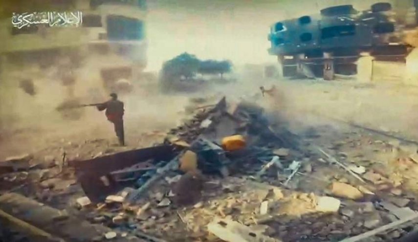 'القسام' تفجر حقل ألغام وتستهدف دبابة 'ميركافا' بخانيونس