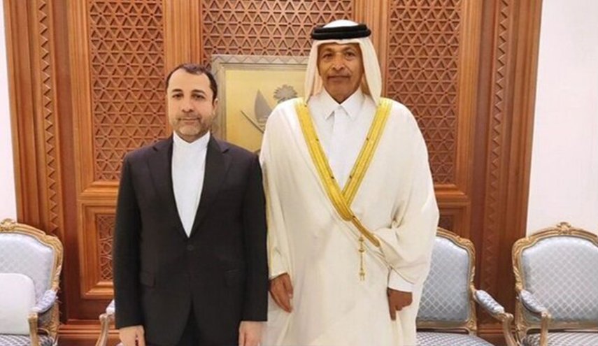 سفير إيران بالدوحة يلتقي رئيس مجلس شورى قطر