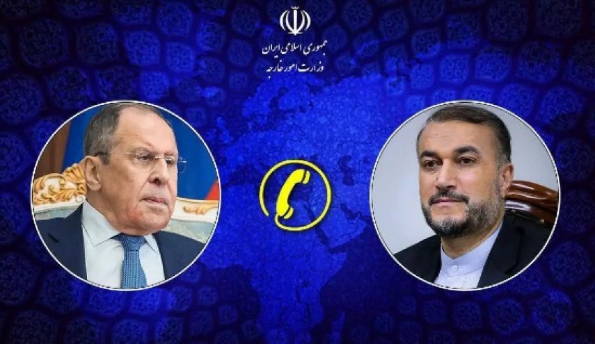 گفتگوی  تلفنی وزرای امور خارجه جمهوری اسلامی ایران و روسیه