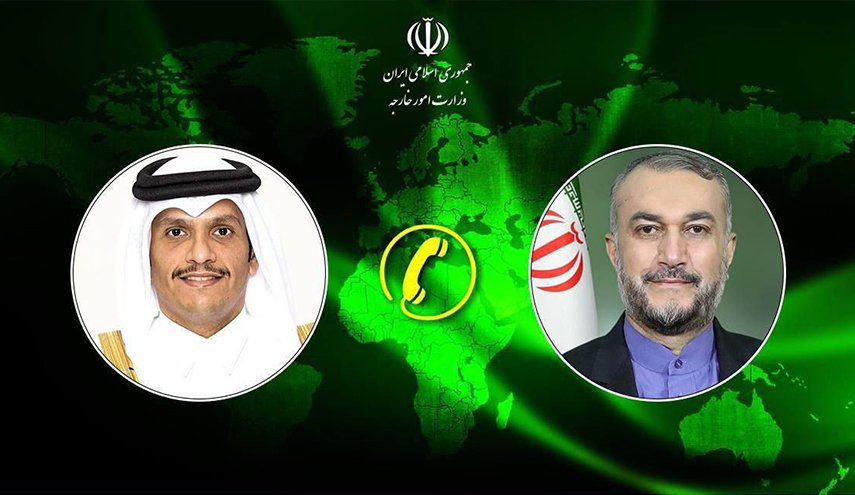 وزيرا الخارجية الإيراني والقطري يبحثان مبادرات وقف النار بغزة