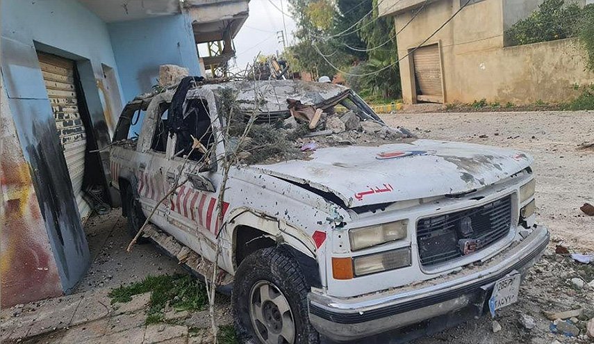 استشهاد مسعفين لبنانيين اثنين بالدفاع المدني بقصف للاحتلال