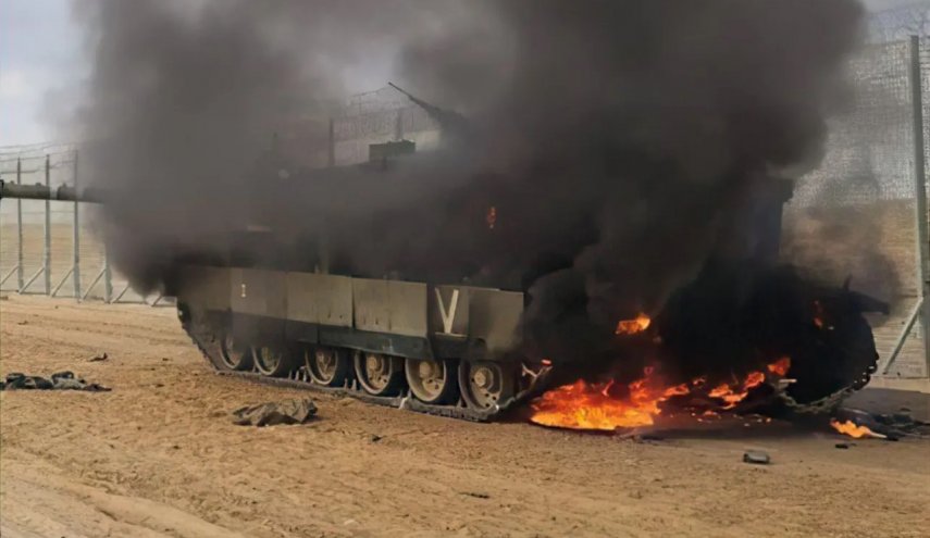 حزب الله يشلُّ 'ميركافا' إسرائيلية بصاروخ على تلة الطيحات 
