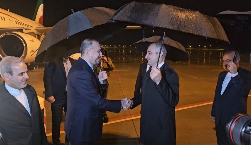 امیرعبداللهیان وارد عشق‌آباد شد
