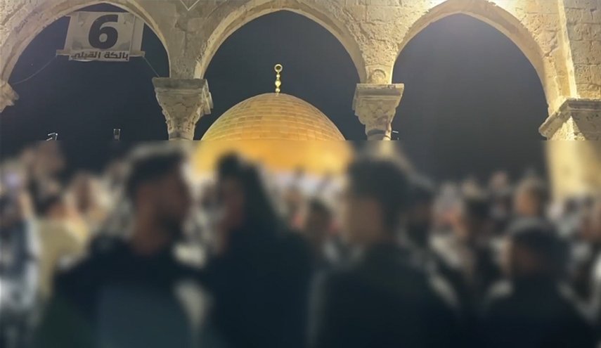 مسيرة بالمسجد الأقصى دعما للمقاومة ونصرة لغزة