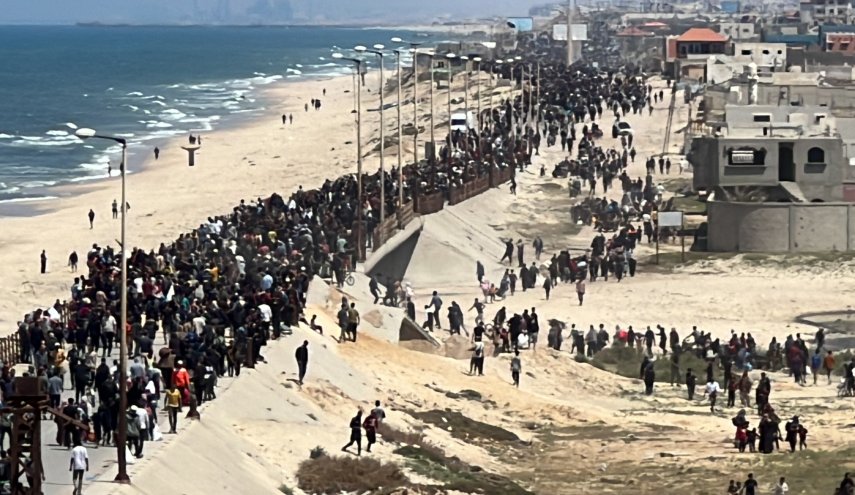 بالصورة.. إصابات باطلاق الاحتلال النار على نازحين غربي غزة