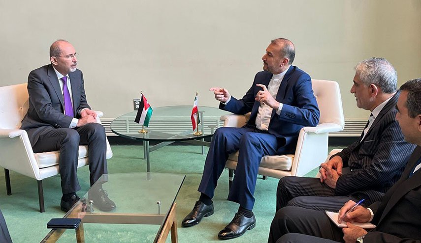 امير عبد اللهيان يلتقي نظيره الاردني في نيويورك