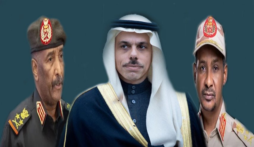بن فرحان يناقش التطورات في السودان مع طرفي النزاع 
