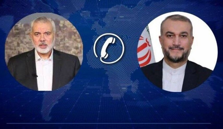 هنية يبلغ أمير عبداللهيان رد حماس على مقترح وقف اطلاق النار بغزة