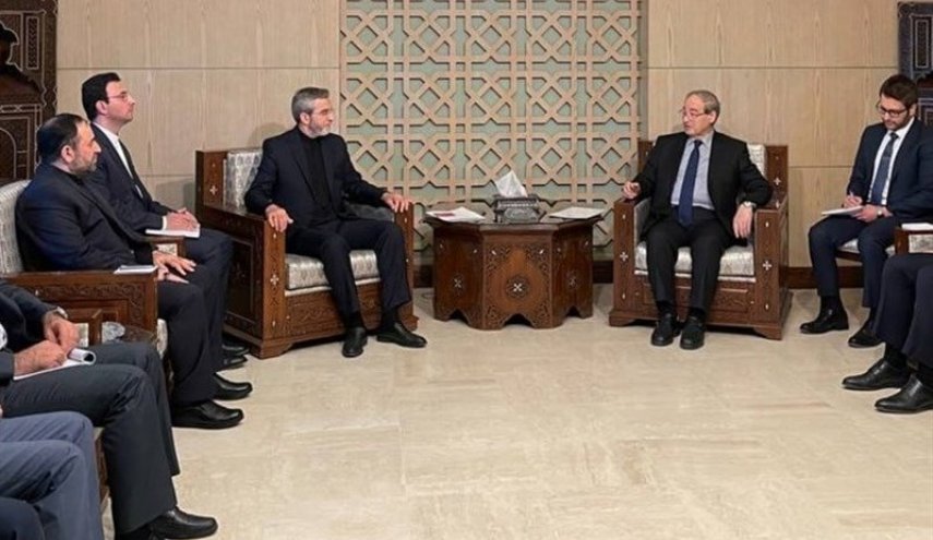 باقري والمقداد يبحثان العلاقات الثنائية وازمة غزة
