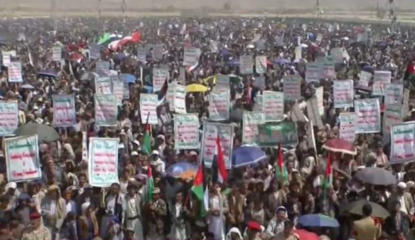 مسيرات مليونية كبرى في صعدة إسنادا لفلسطين 

