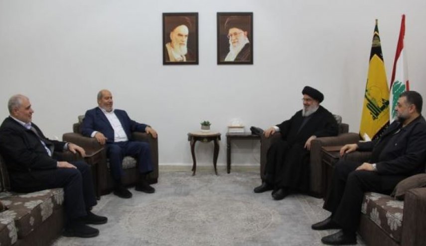 السيد نصر الله يستقبل وفدا قياديا من حركة حماس