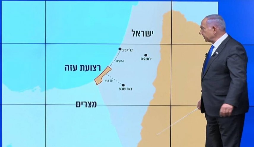 مصر غاضبة من خريطة نتنياهو
