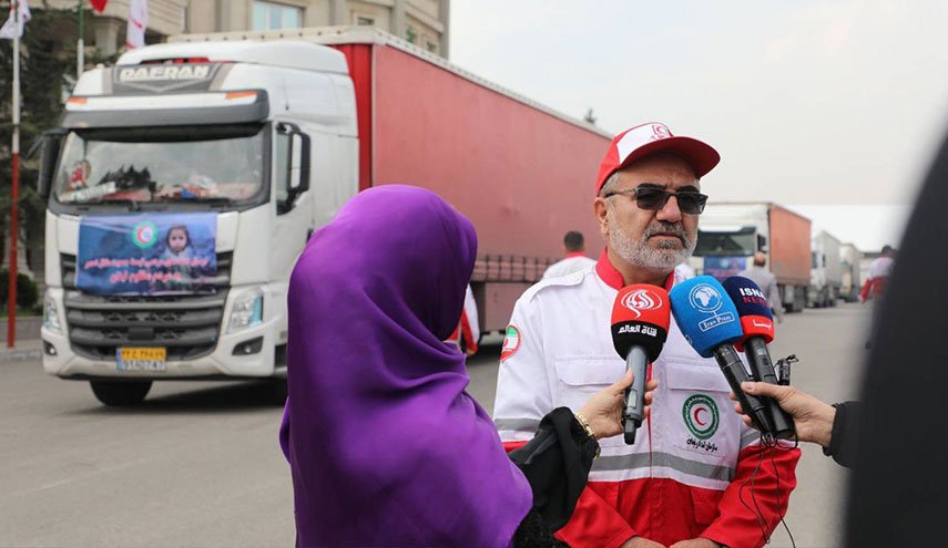 الهلال الأحمر الإيراني أرسل أكثر من 2500 طن من المساعدات إلى لبنان

