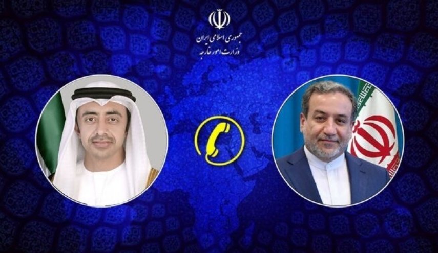 وزيرا خارجية ايران والامارات يؤكدان ضرورة حماية استقلال سوريا ووحدة أراضيها

