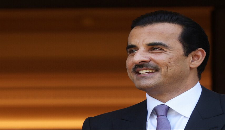 أمير قطر يصل إلى دمشق 