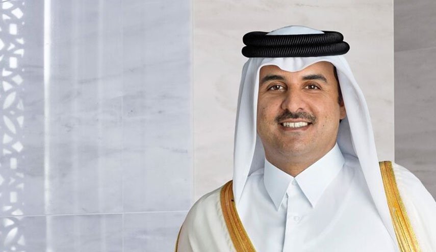 أمير قطر يصل إلى طهران