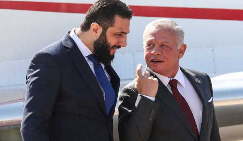 ملك الأردن يستقبل الجولاني