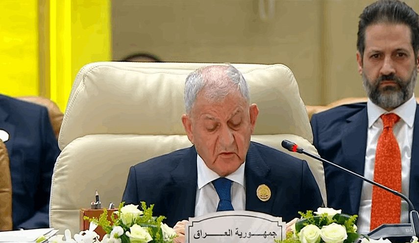 رئيس العراق يؤكد موقف بغداد لإقامة دولة فلسطينية عاصمتها القدس