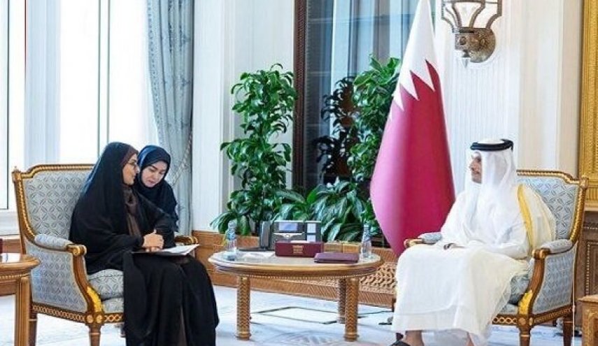 وزيرة الطرق الإيرانية تلتقي رئيس الوزراء القطري