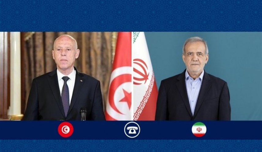 بزشكيان وقيس سعيّد يؤكدان على دعم القضية الفلسطينية
