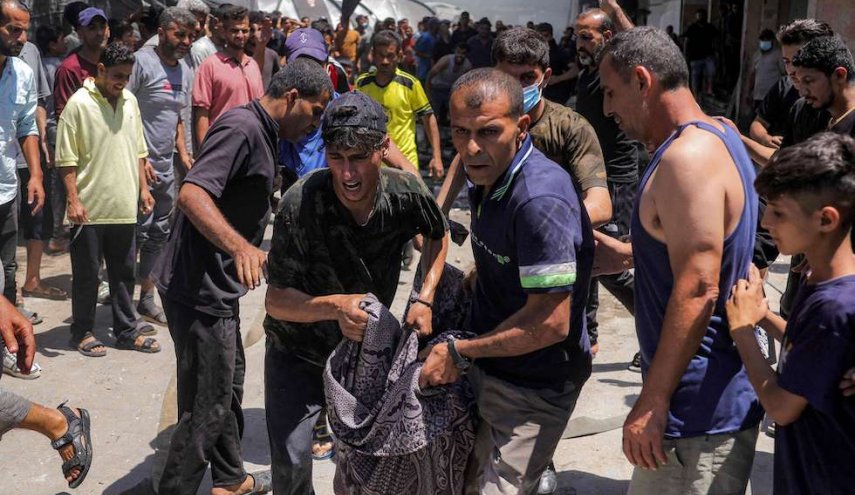 مجزرة جديدة.. الاحتلال يستهدفت خيام النازحين بغزة+فيديو والصور