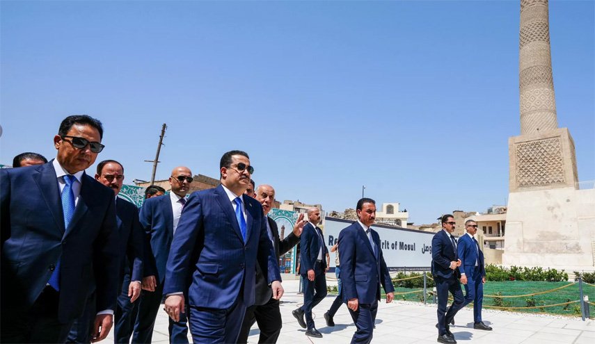 السوداني يفتتح رمز مدينة الموصل الجامع النوري ومنارته الحدباء