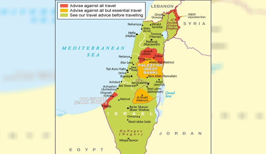 بريطانيا تضع اسم فلسطين على الخريطة بدلا من 'الأراضي المحتلة'