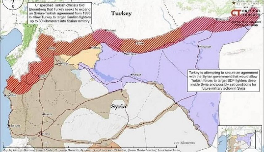 تركيا تقترح تعديل اتفاقية أضنة للتوغل شمال سوريا