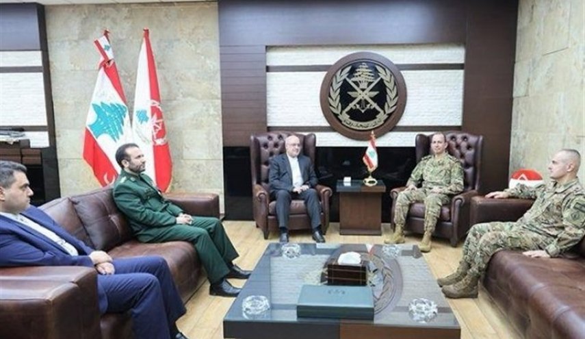 السفير الإيراني يلتقي وزير الدفاع وقائد الجيش في لبنان

