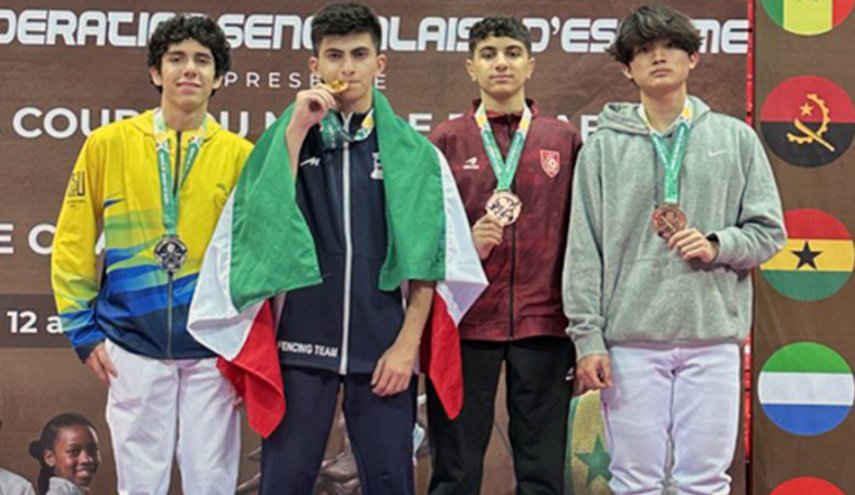 حسام مرادي يحقق ذهبية تاريخية لإيران في كأس العالم للمبارزة
