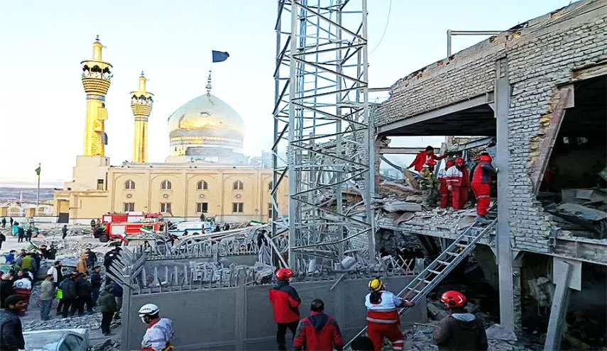 الارهاب الصهيوأميركي المتوحش يهاجم حسينية 'اعظم' الشهيرة في مدينة زنجان