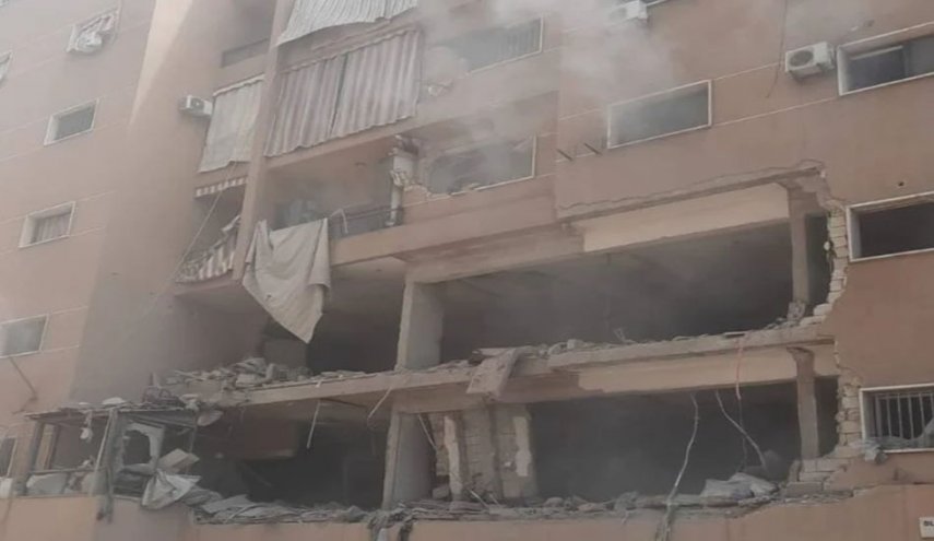 عدوان إسرائيلي على مبنى سكني في الضاحية الجنوبية لبيروت