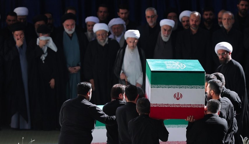 الرئيس بزشكيان يشارك في مراسم تشييع القائد الشهيد في العراق