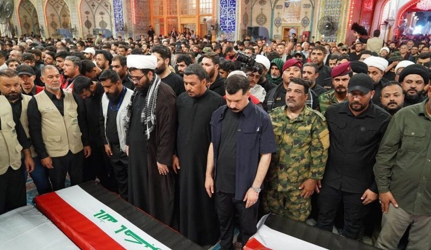 العراقيون يشيعون جثامين شهداء الحشد الشعبي