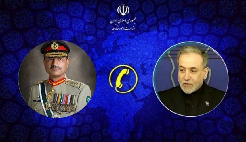 گفت وگوی تلفنی وزیر امور خارجه و فرمانده ارتش پاکستان