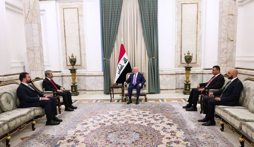 دیدار وزیر امور خارجه سوریه با رئیس جمهور عراق