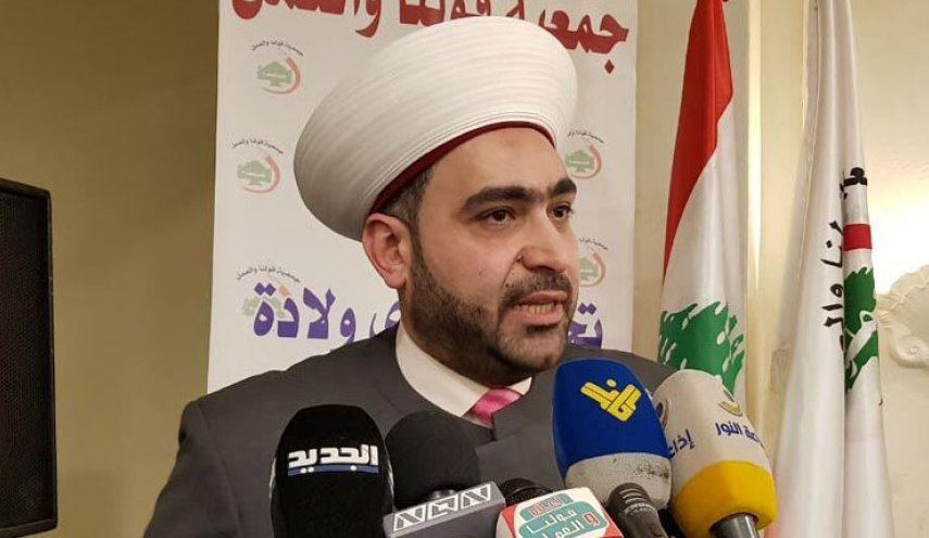 روحانی اهل سنت لبنان: هرگز اسرائیل را به رسمیت نخواهیم شناخت