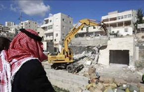 تخریب یک اردوگاه فلسطینی از سوی صهیونیست ها