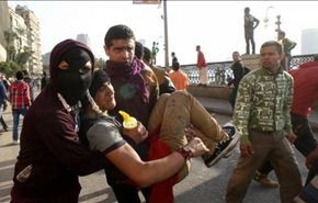 مواجهات امام المقر الرئيسي للاخوان في القاهرة