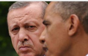 ناكامي اردوغان دركشاندن امريكا به جنگ عليه سوريه