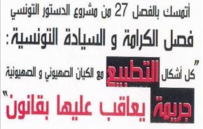 ندوة: الشعب التونسي يرفض التطبيع مع الكيان الاسرائيلي