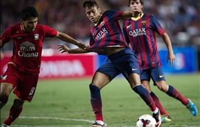 برشلونة يكتسح تايلاند ونيمار يفتتح باكورة أهدافه