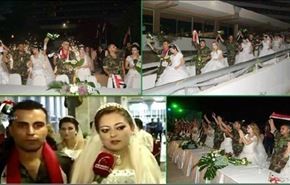 جشن ازدواج گروهی نظامیان سوری در لاذقیه